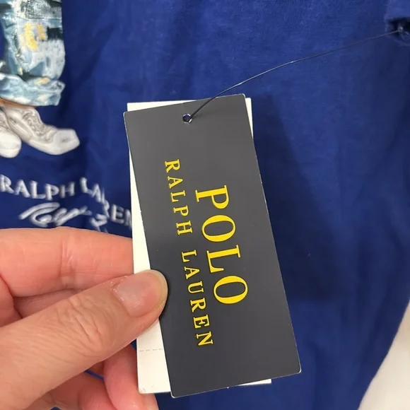 Polo Ralph Lauren bear navy T shirt NWT large - Picture 4 of 7